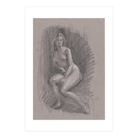 Beautiful drawing of a woman (Print Only)