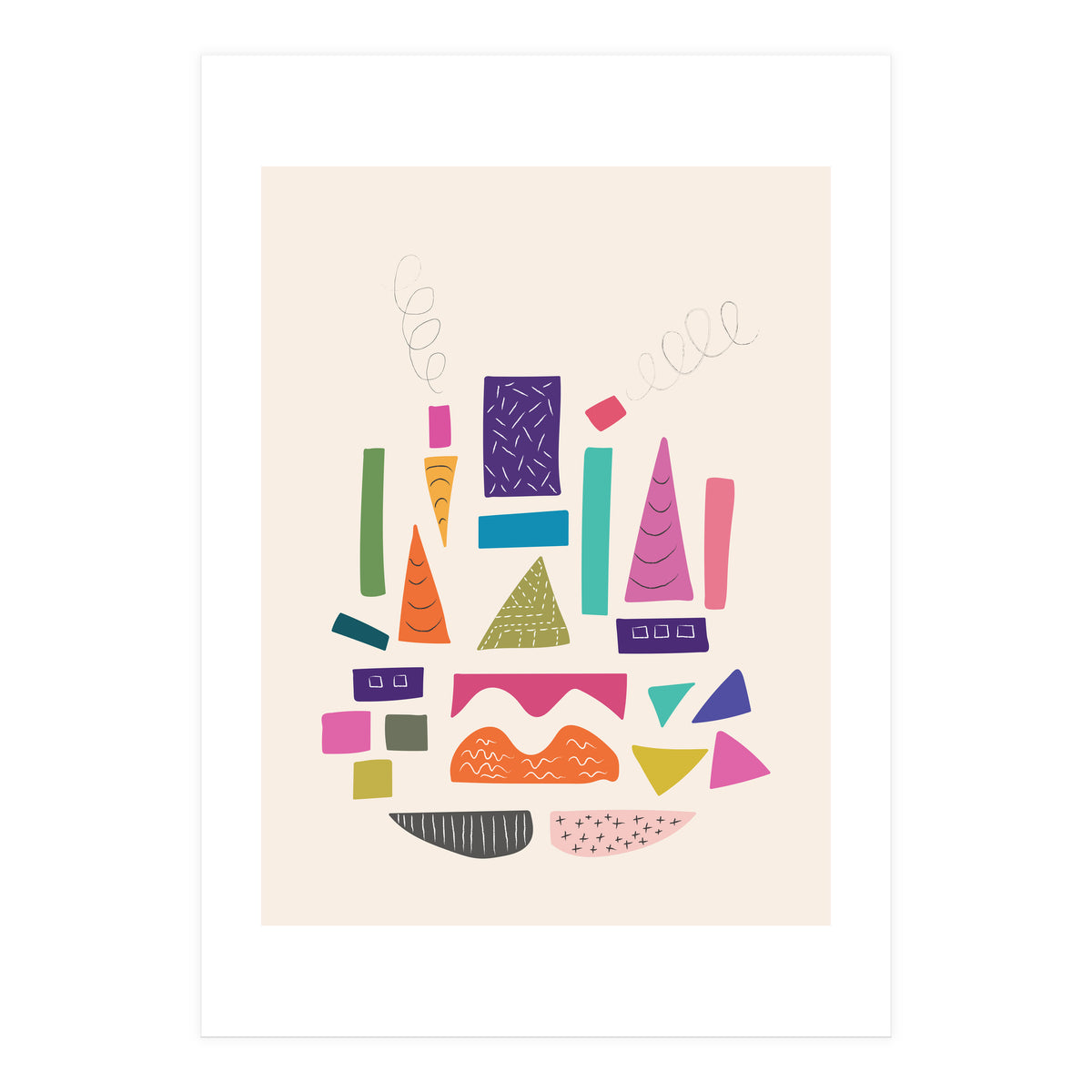 Abstract City Art (Print Only)