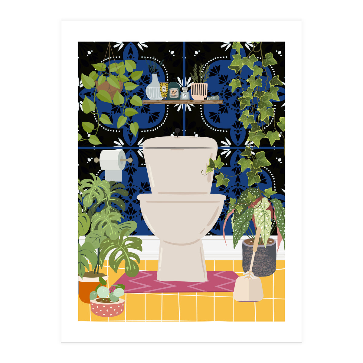 Loo in Boho Room (Print Only)