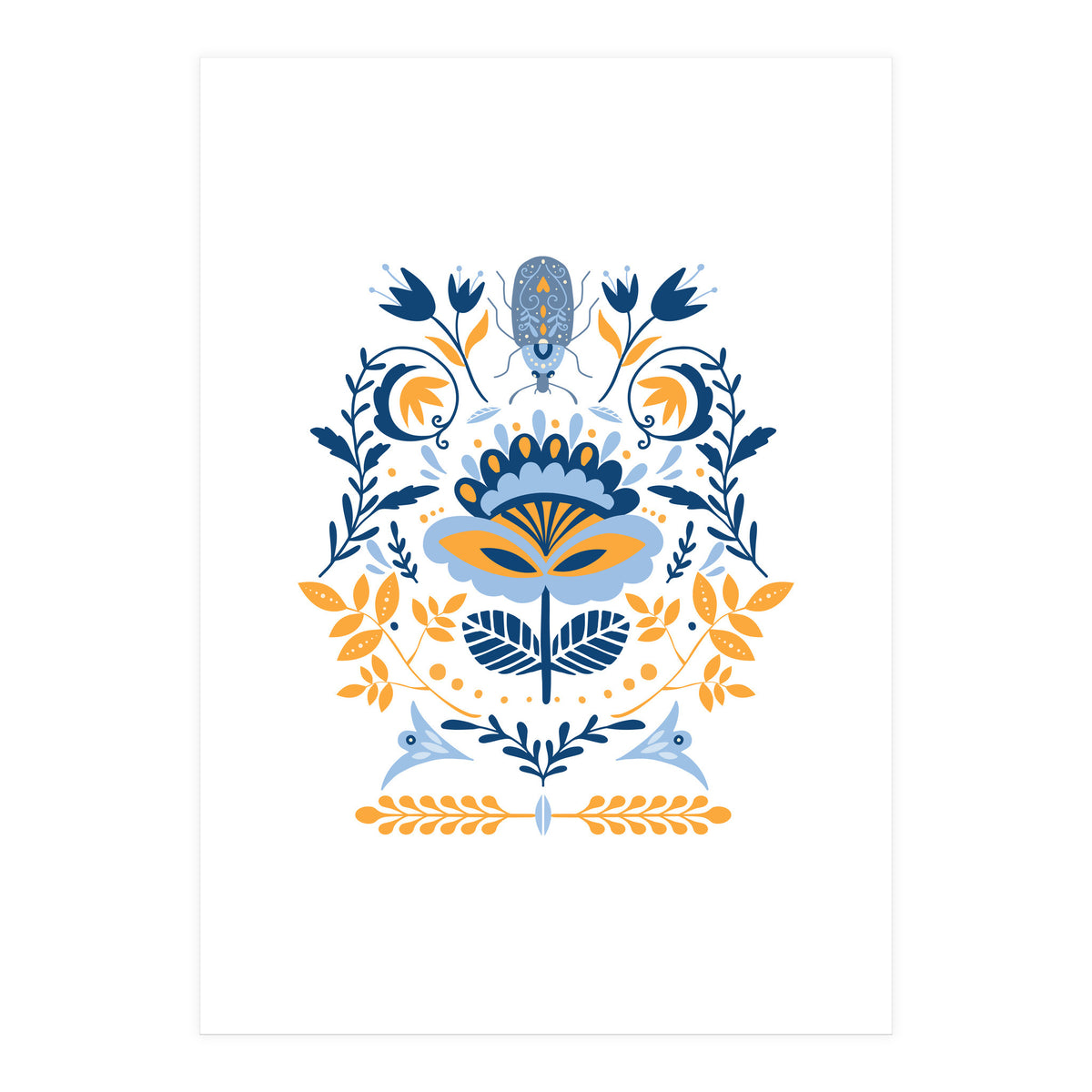 Scandinavian Folk Study 011  (Print Only)