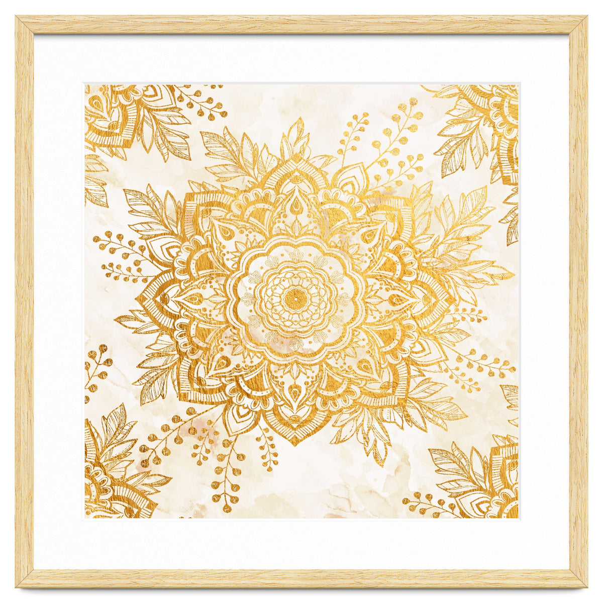 Queen Starring of Mandala-Gold Sunflower I