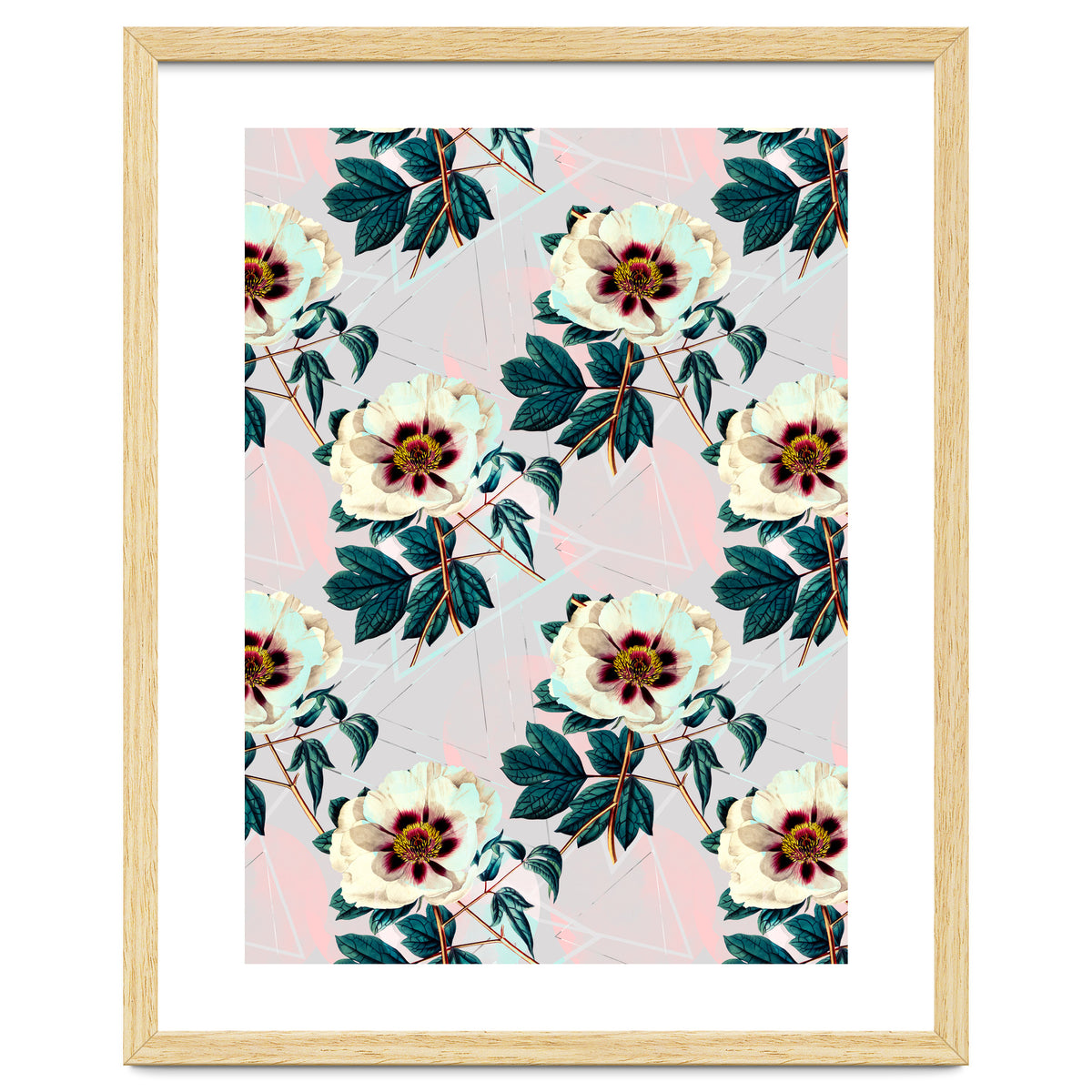 Flowery blooming with geometric