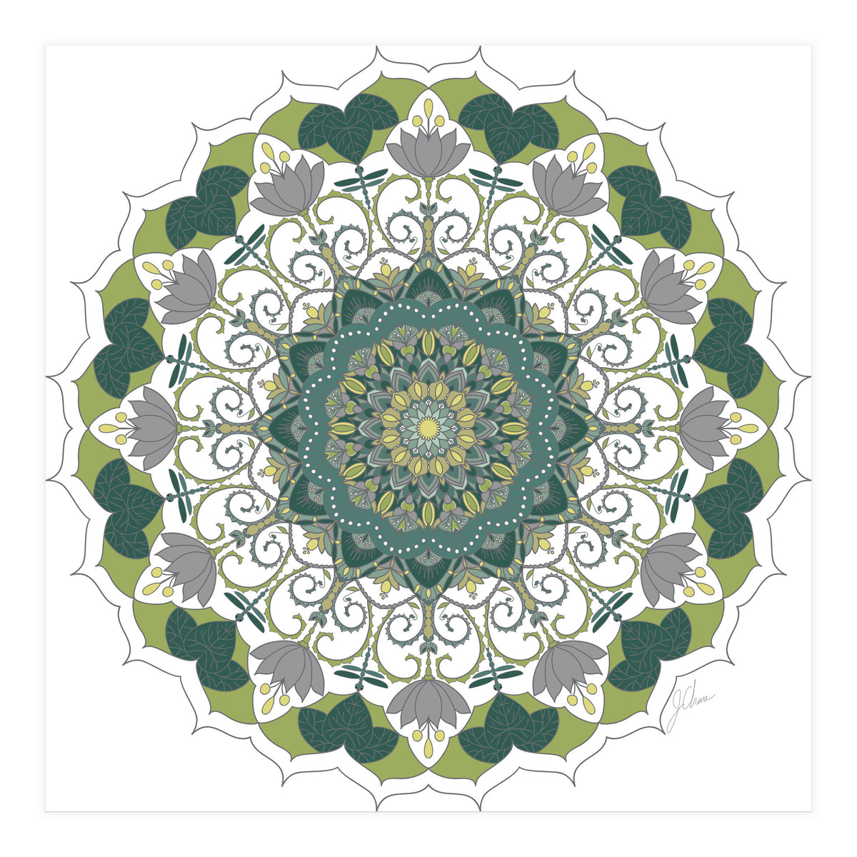Elegant Mandala (Print Only)