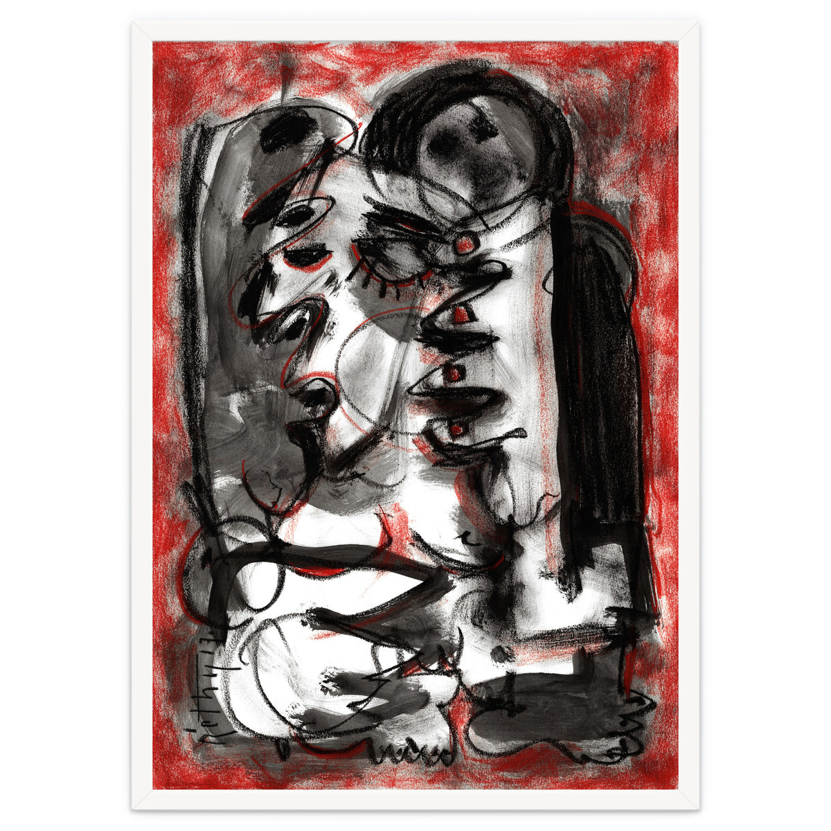 Shame - white background