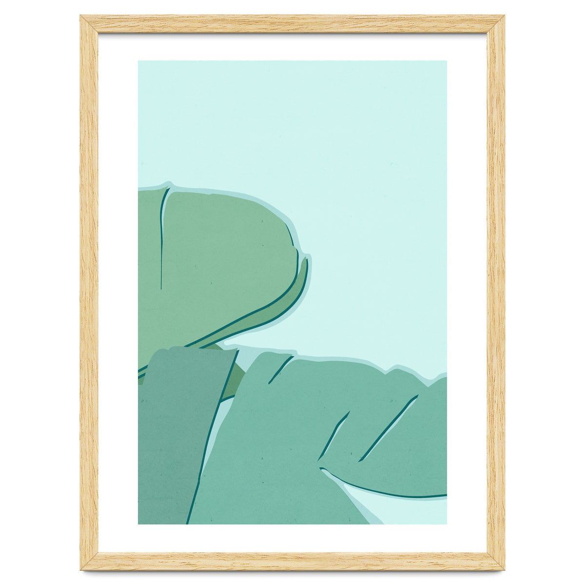 Abstract Banana Leaves Two - Greener Eden