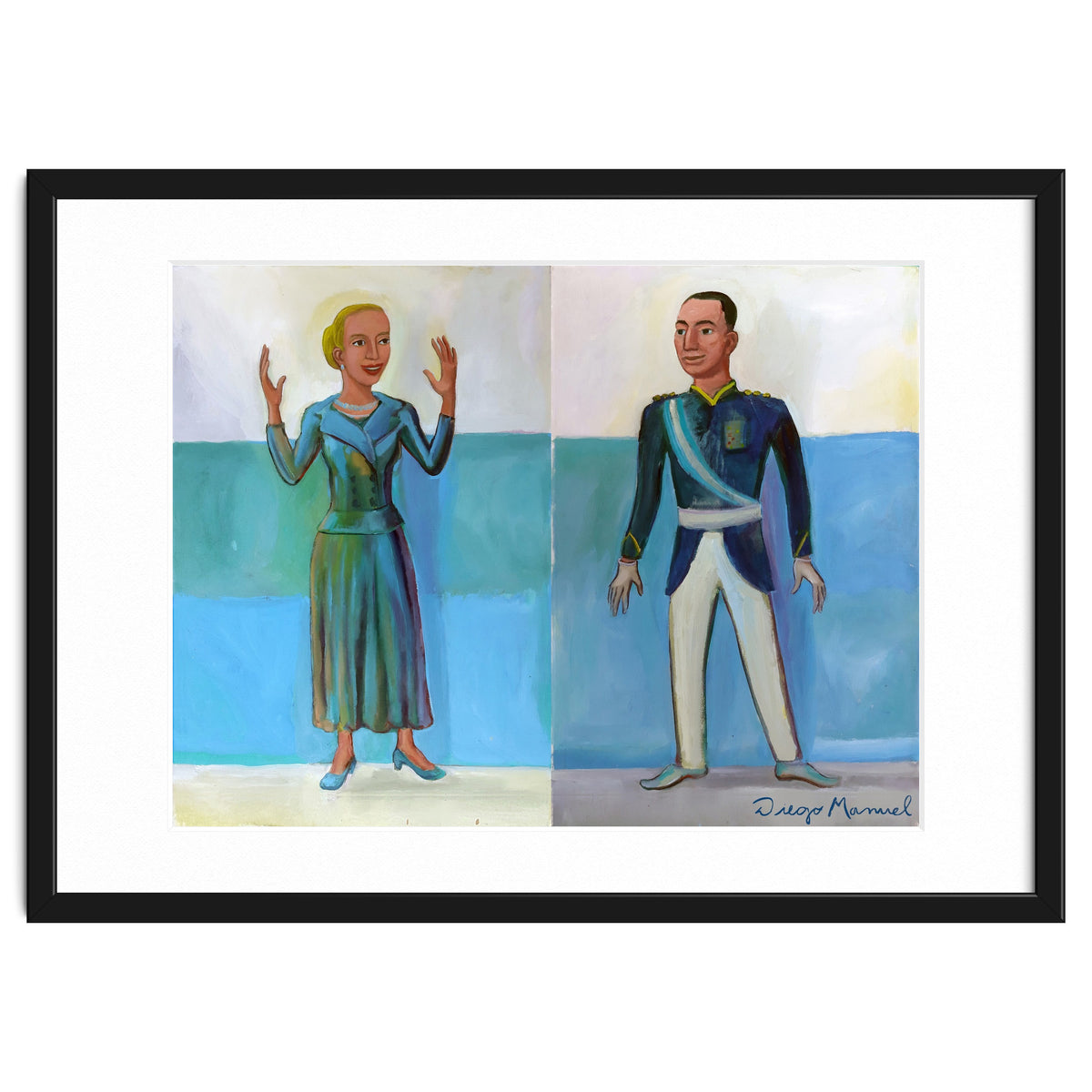 Diptico Evita Y Peron