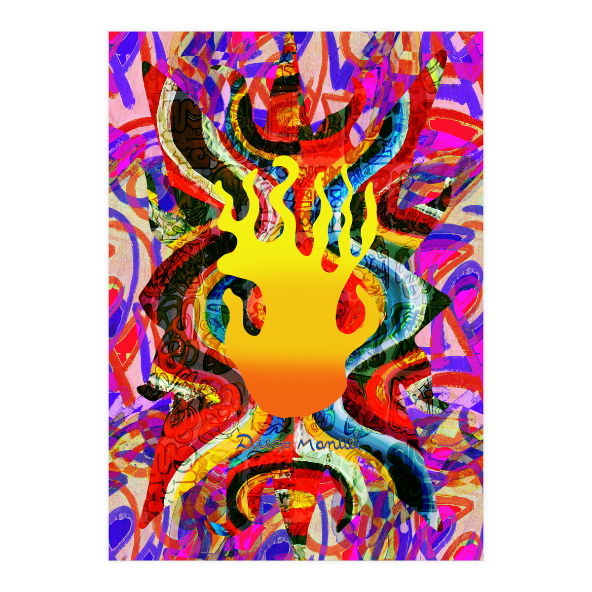 Fuego Y Graffiti 34 (Print Only)