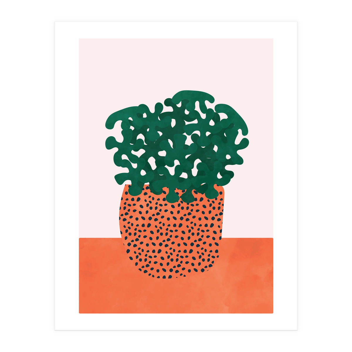 Retro Plant Vase (Print Only)