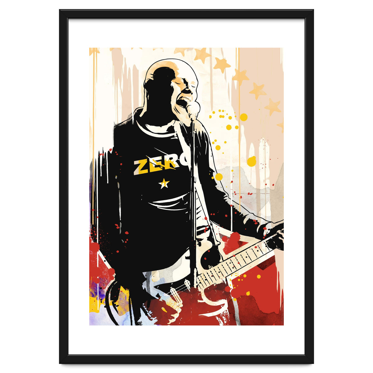 Billy Corgan pop art poster