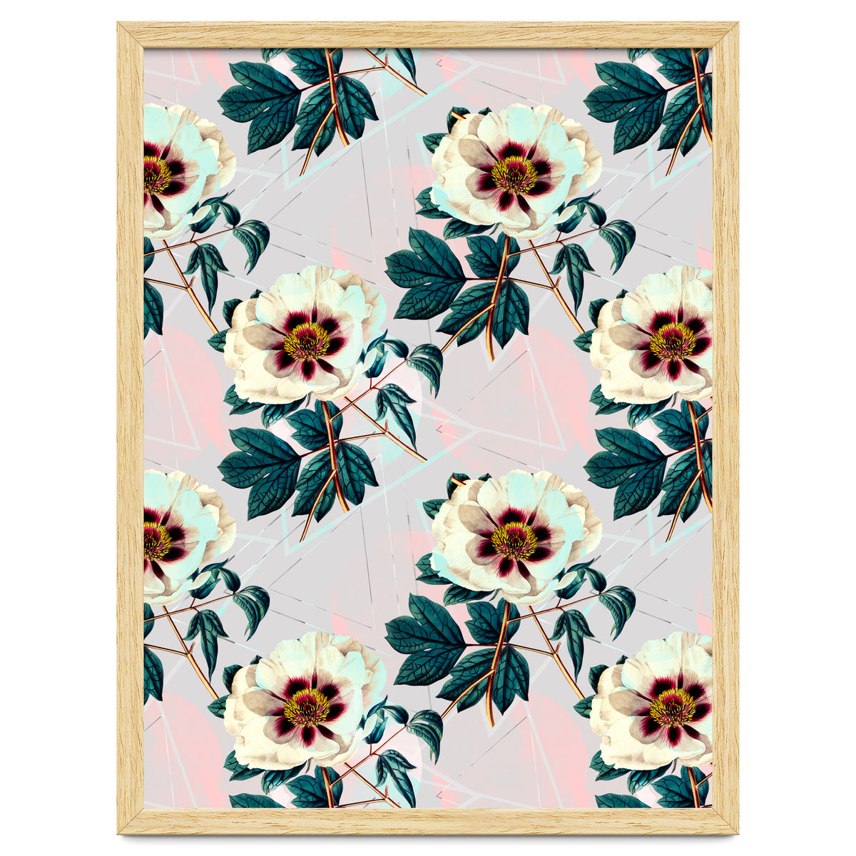 Flowery blooming with geometric