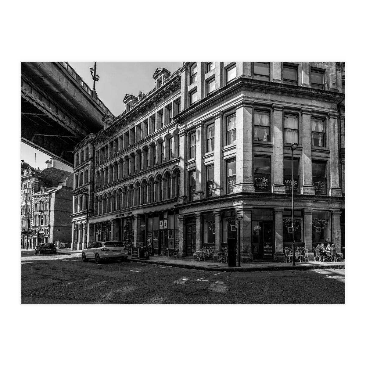 Dene st Newcastle monochrome (Print Only)