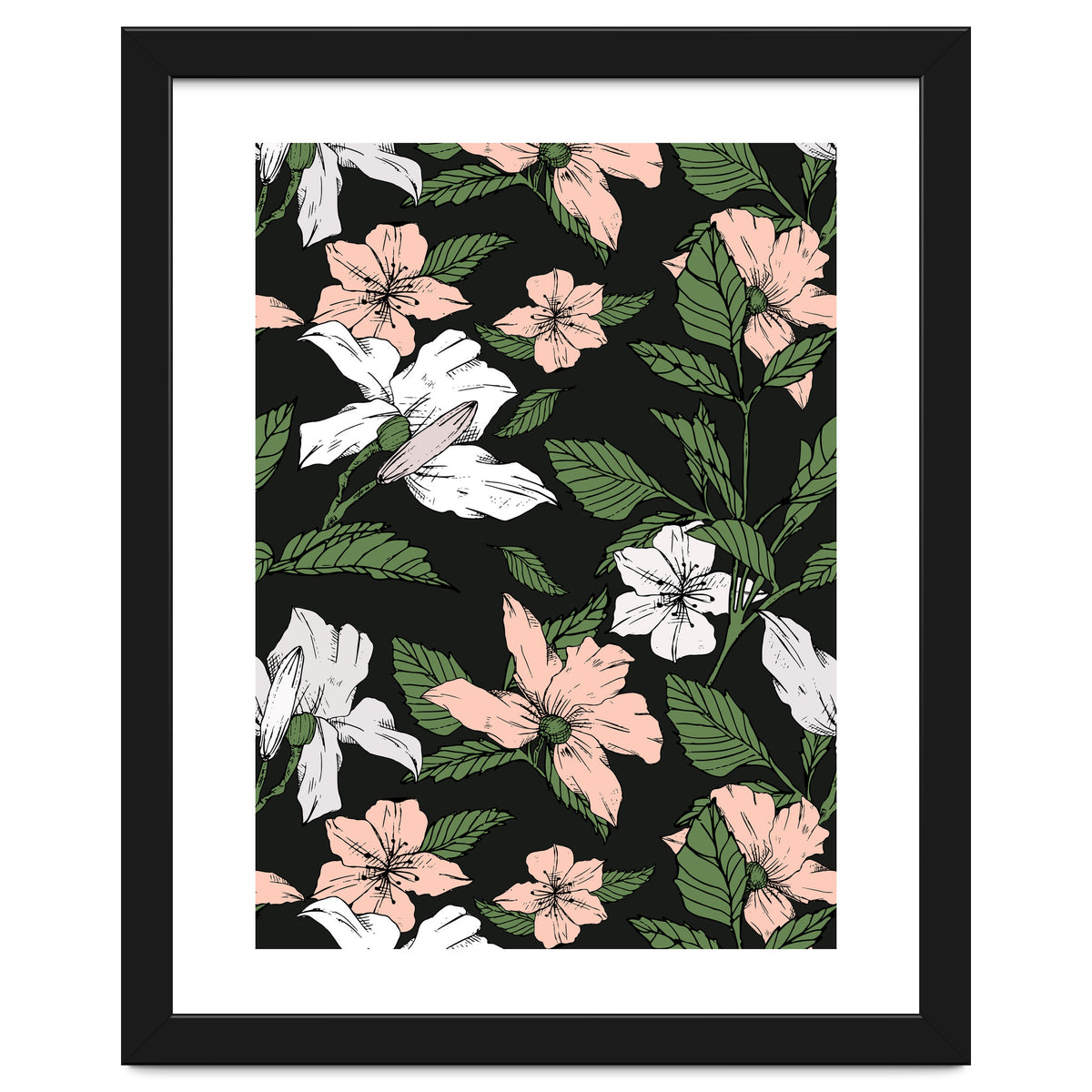 Flowers in the tropical night