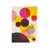 Dots in Yellow, Raspberry and Dark Purple (Print Only) thumbnail
