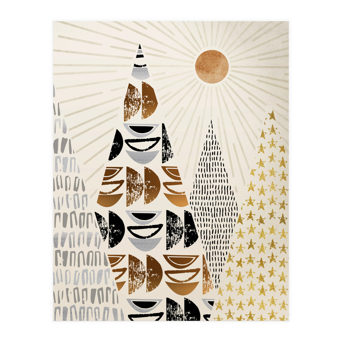 Whimsical Mountain Landscape (Print Only)