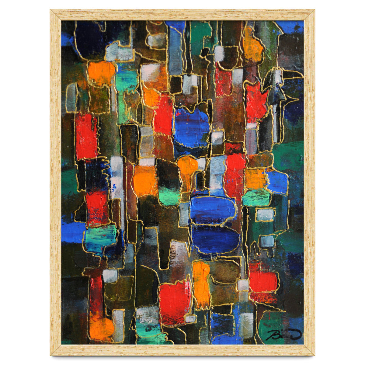 Abstract Brooklyn...38x28.cm. Acrylic