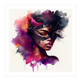 Watercolor Carnival Woman #7 (Print Only) thumbnail