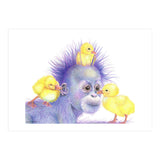 Purple Orangutan and Ducks (Print Only) thumbnail