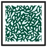 Deep Emrald | Green Terrazzo Pattern | Fun Funky Eclectic Modern Boho Painting thumbnail