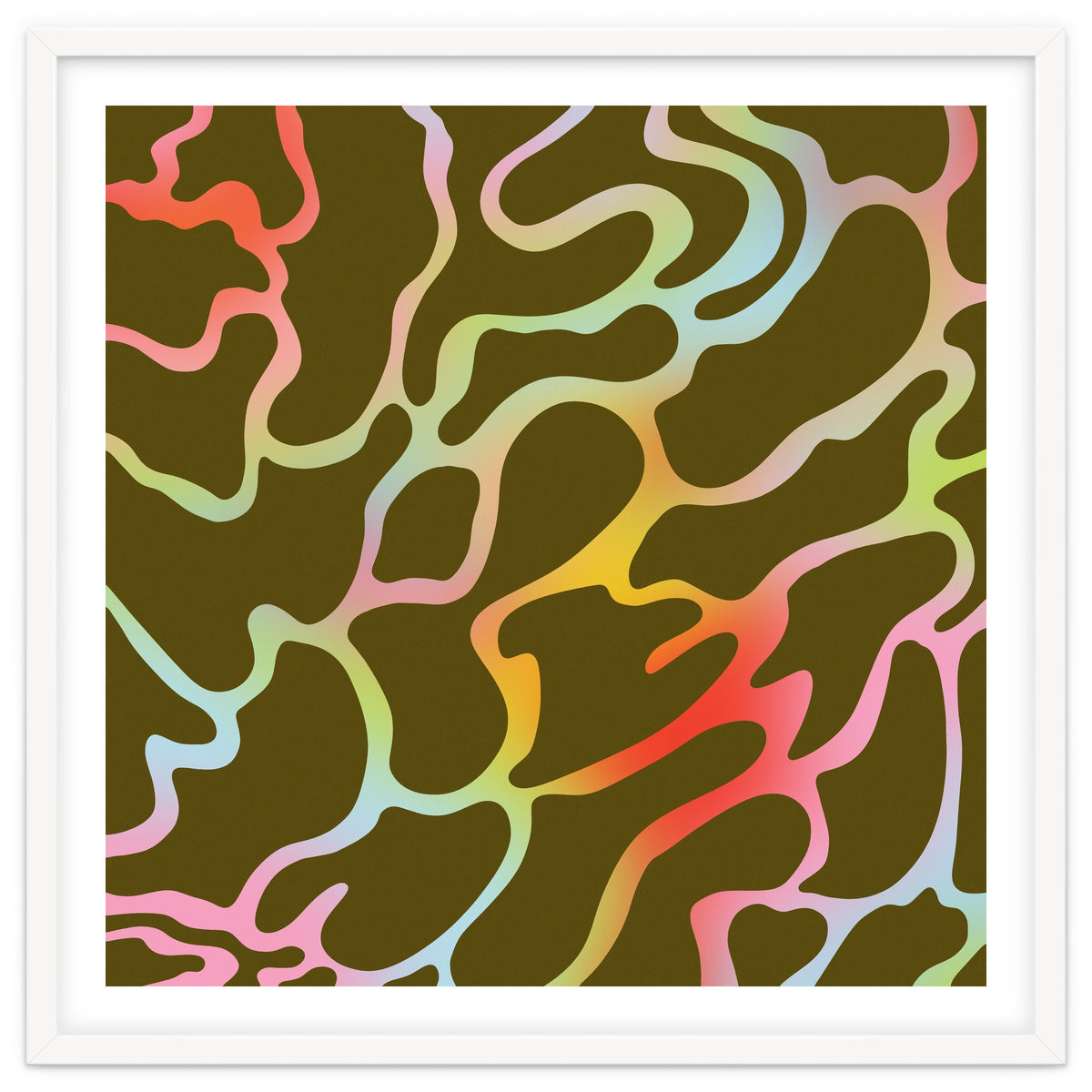 Colorful Wavy Lines Pattern \\ Multicolor Gradient