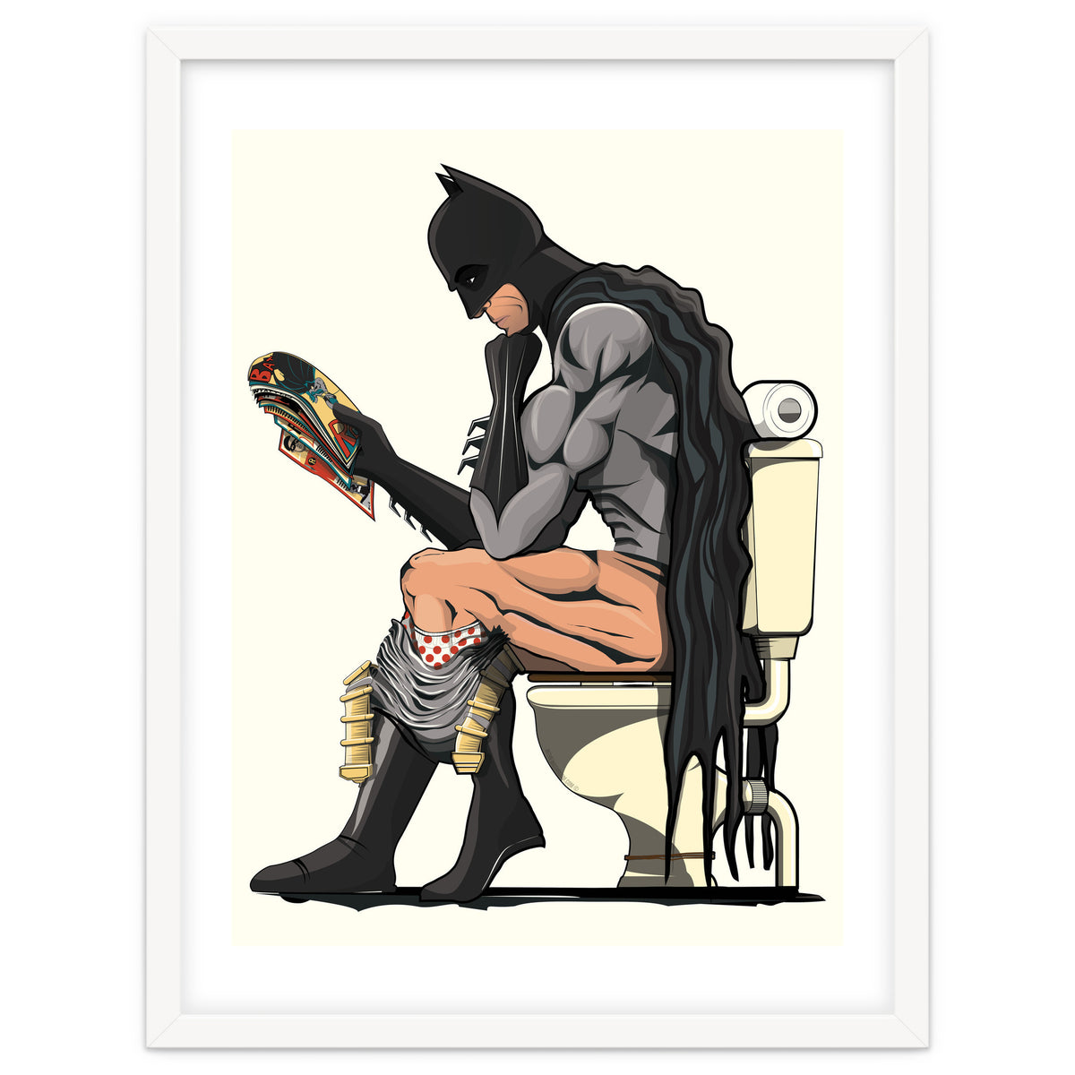 Batman on the Toilet