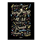 Anything you lose comes round in another form - Rumi Quote Typography (Print Only) thumbnail