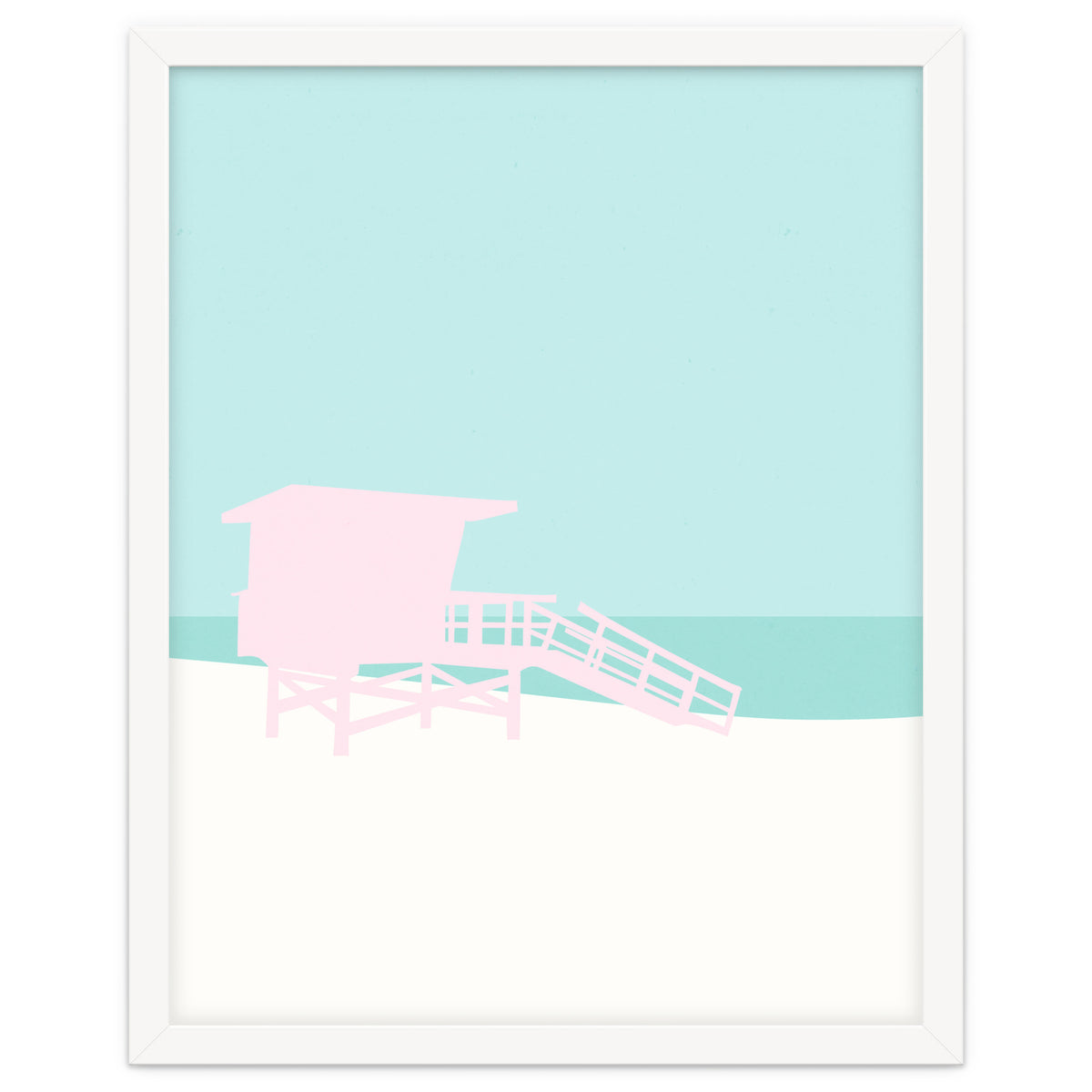 Minimal Lifeguard Tower - Turquoise Coast