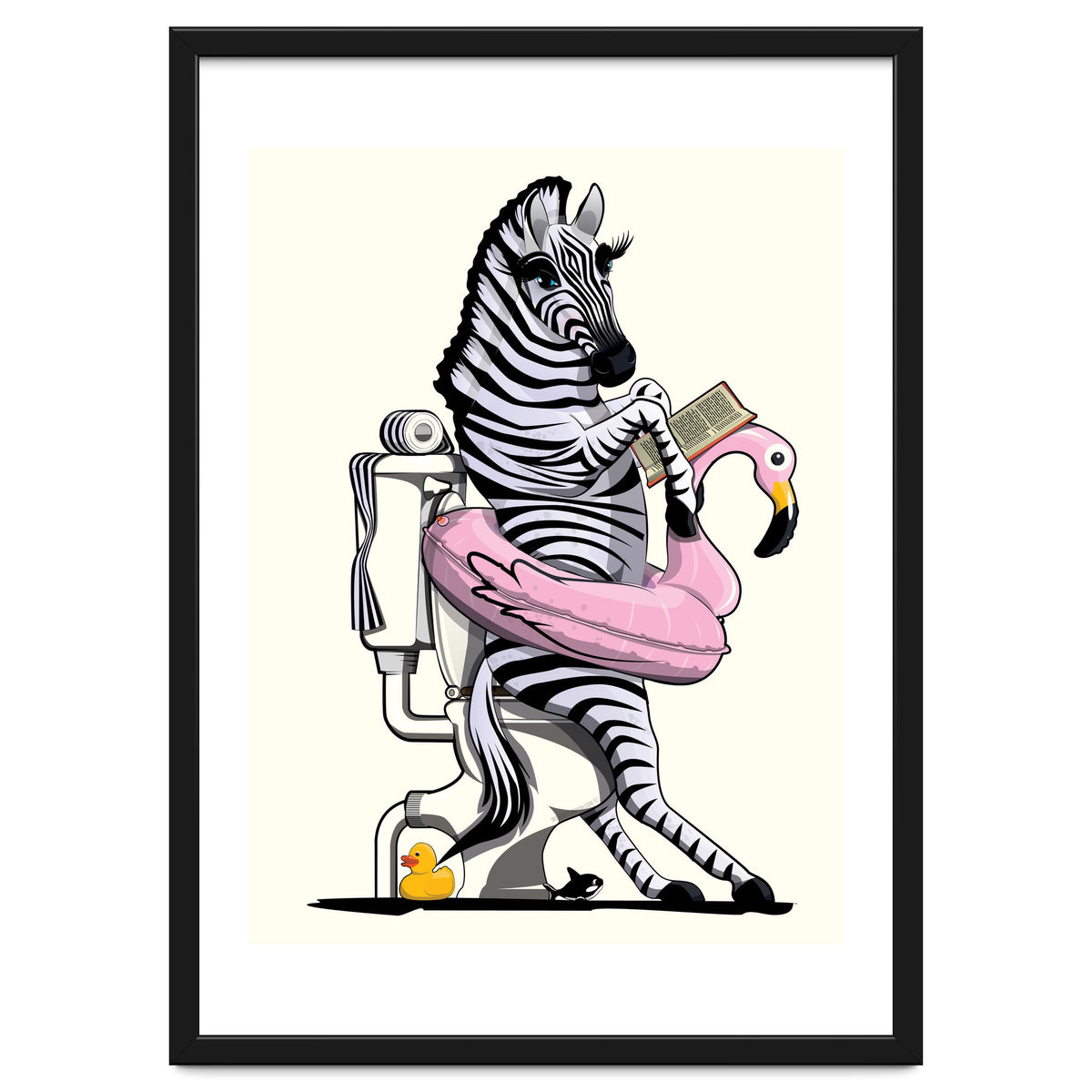 Zebra on the Toilet, Funny Bathroom Humour