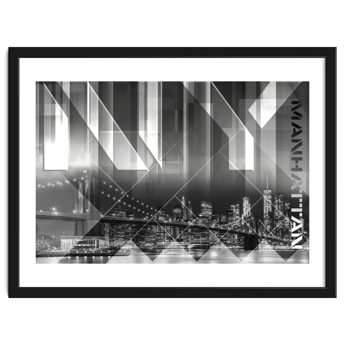 Modern Art BROOKLYN BRIDGE & SKYLINE