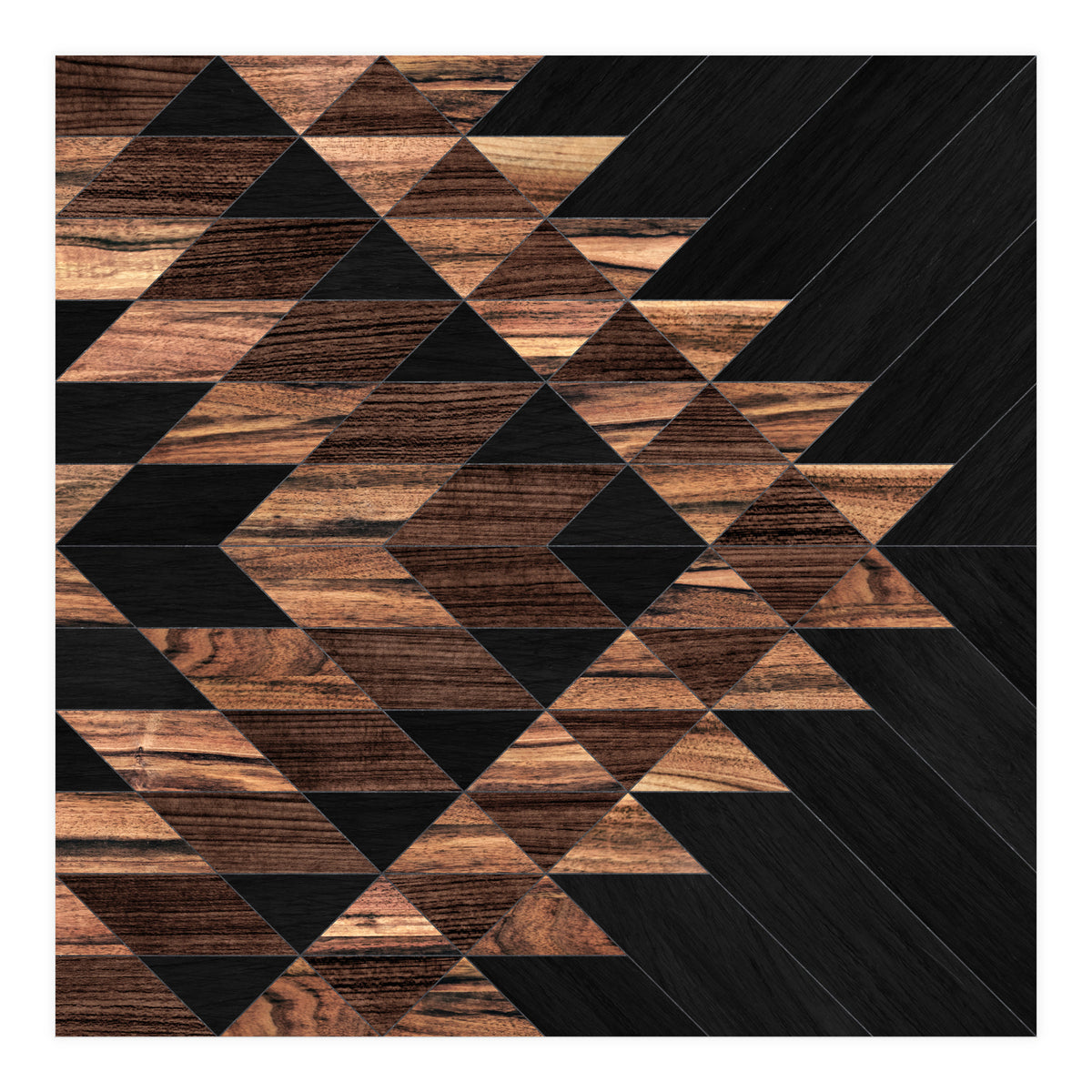 Urban Tribal Pattern No.11 - Aztec - Wood (Print Only)