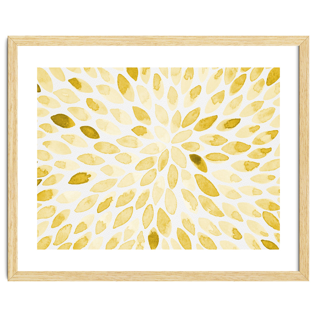 Watercolor Burst Yellow