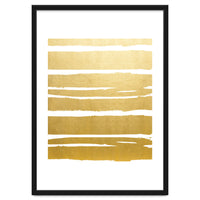 Gold Vibes Only | Luxe Shimmer Metallic Graphic Abstract | Golden Happiness Good Vibes