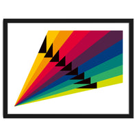 Geometric shapes No. 255 - multi coloured stripes