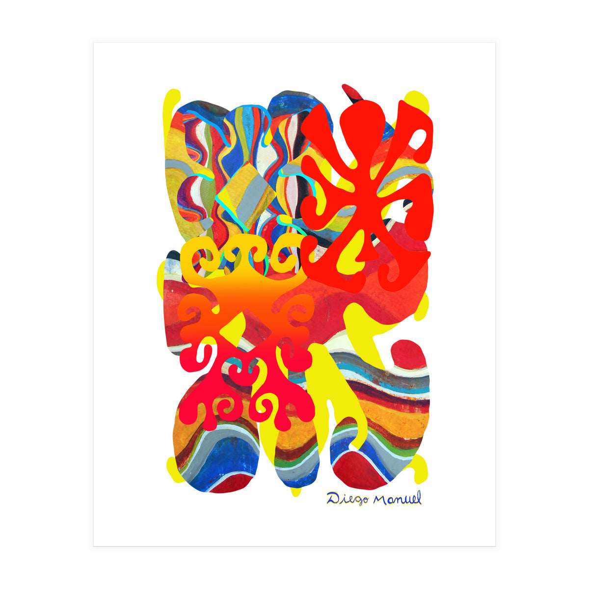 Pop Abstract Asimetrico 3 Copia (Print Only)