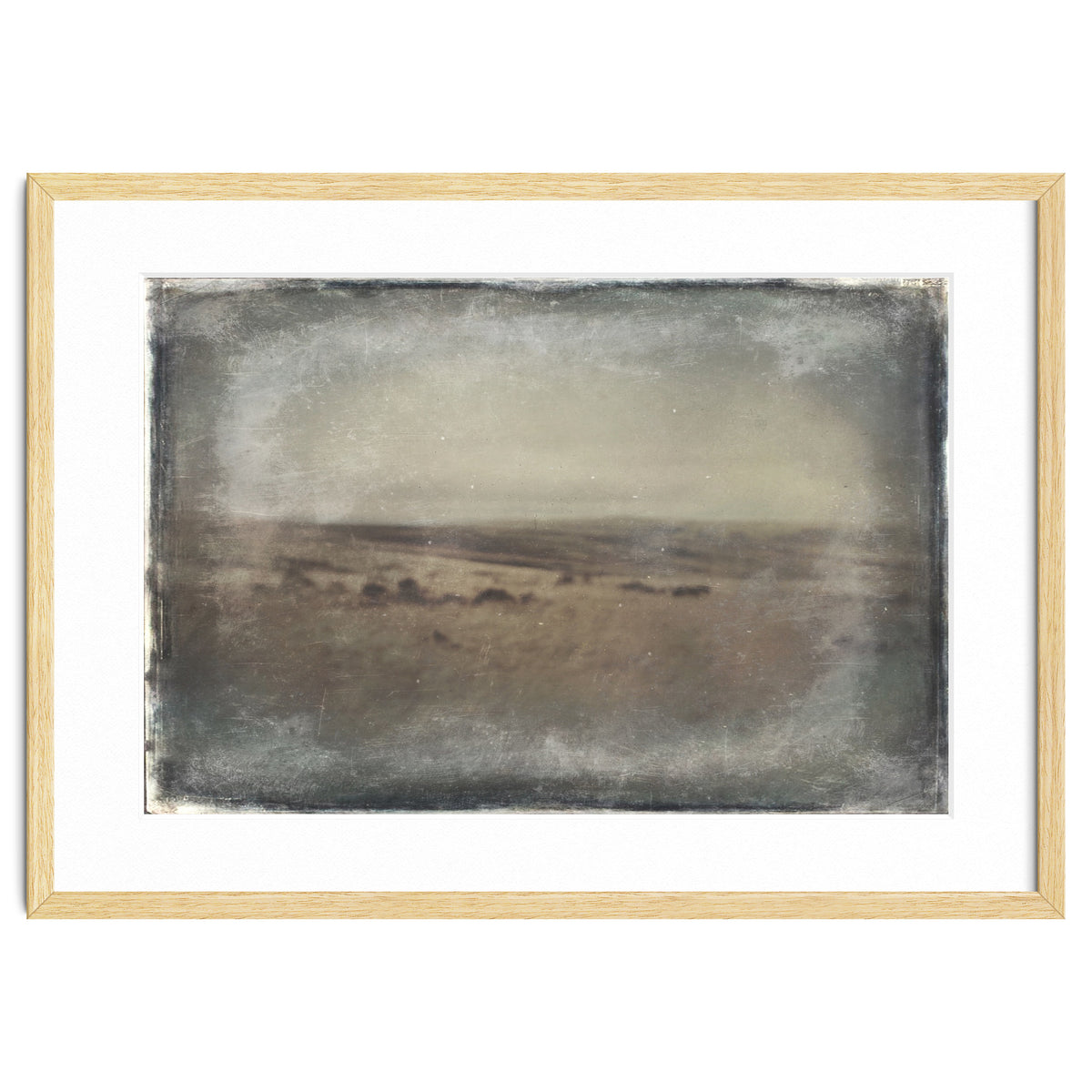 Bleak winter landscape of Saddleworth Moor