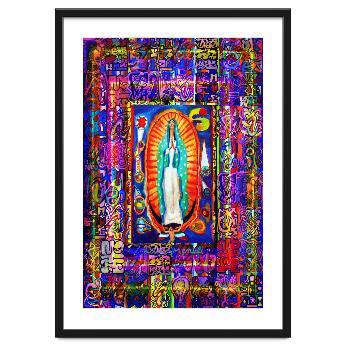 Graffiti Digital 2022 339 and Virgin of Guadalupe