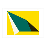 Geometric Shapes No. 74 - yellow, green & black (Print Only) thumbnail
