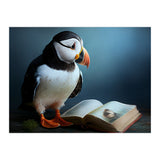Puffin Reading a Book (Print Only) thumbnail
