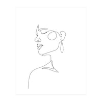 woman side face (Print Only)