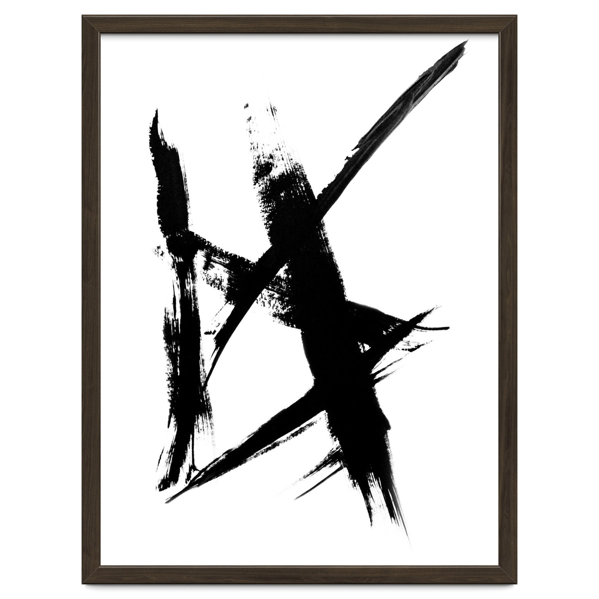 Abstract Brushstroke Print