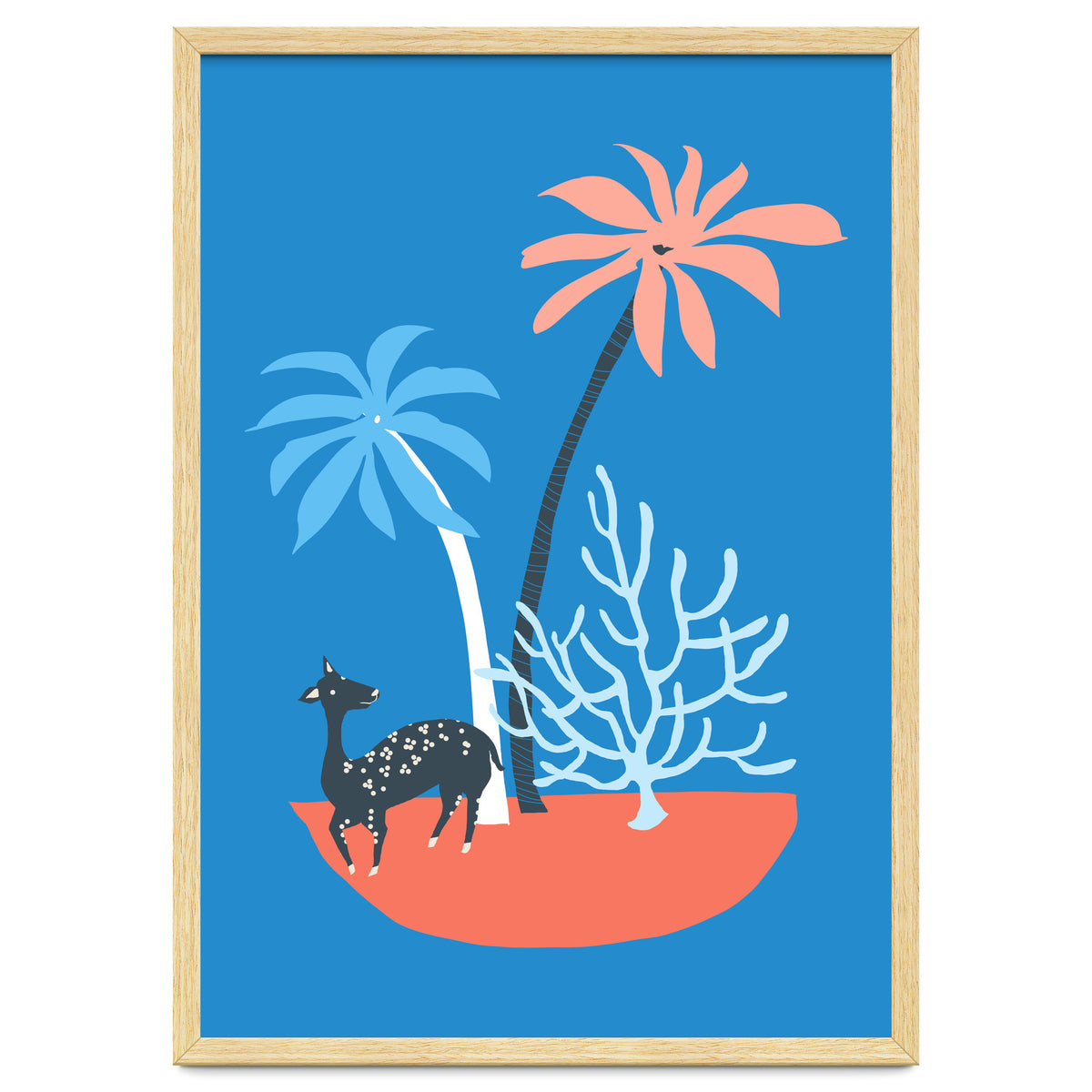 Island And Deer