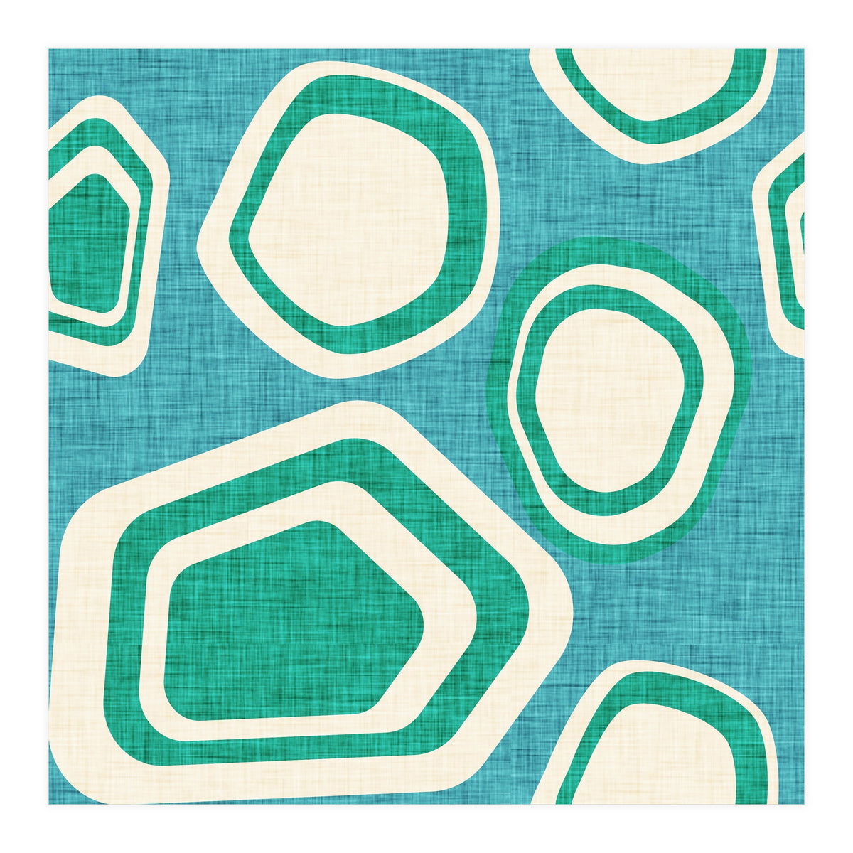 Day At The Lake Blue  (Print Only)