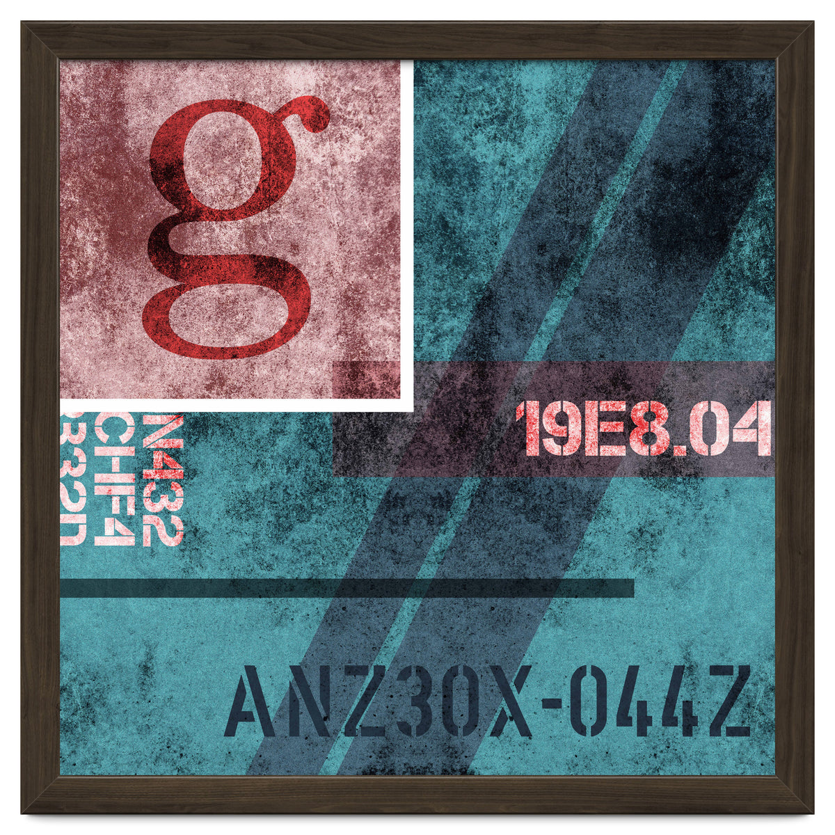 Abstract Industrial Blue