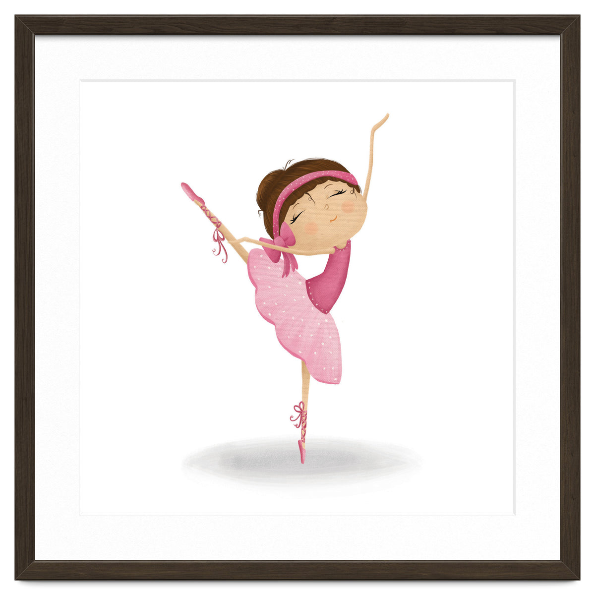 Adorable Ballerina Nursery Print