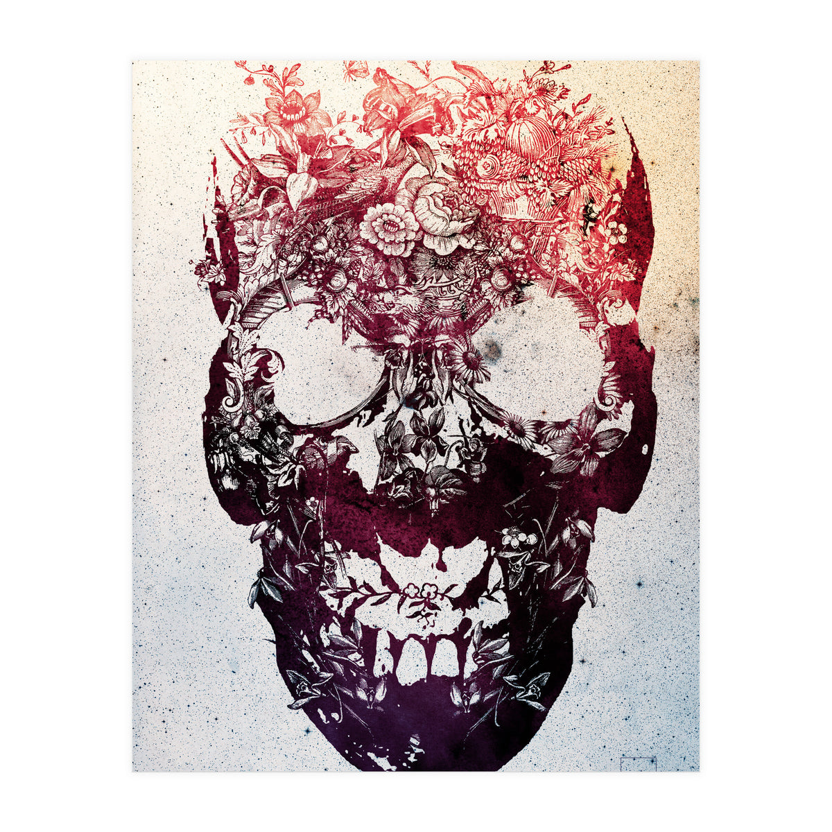 Floral Skull (Print Only)