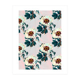Flowery blooming with geometric (Print Only) thumbnail