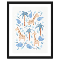 Jungle Giraffes | Blue