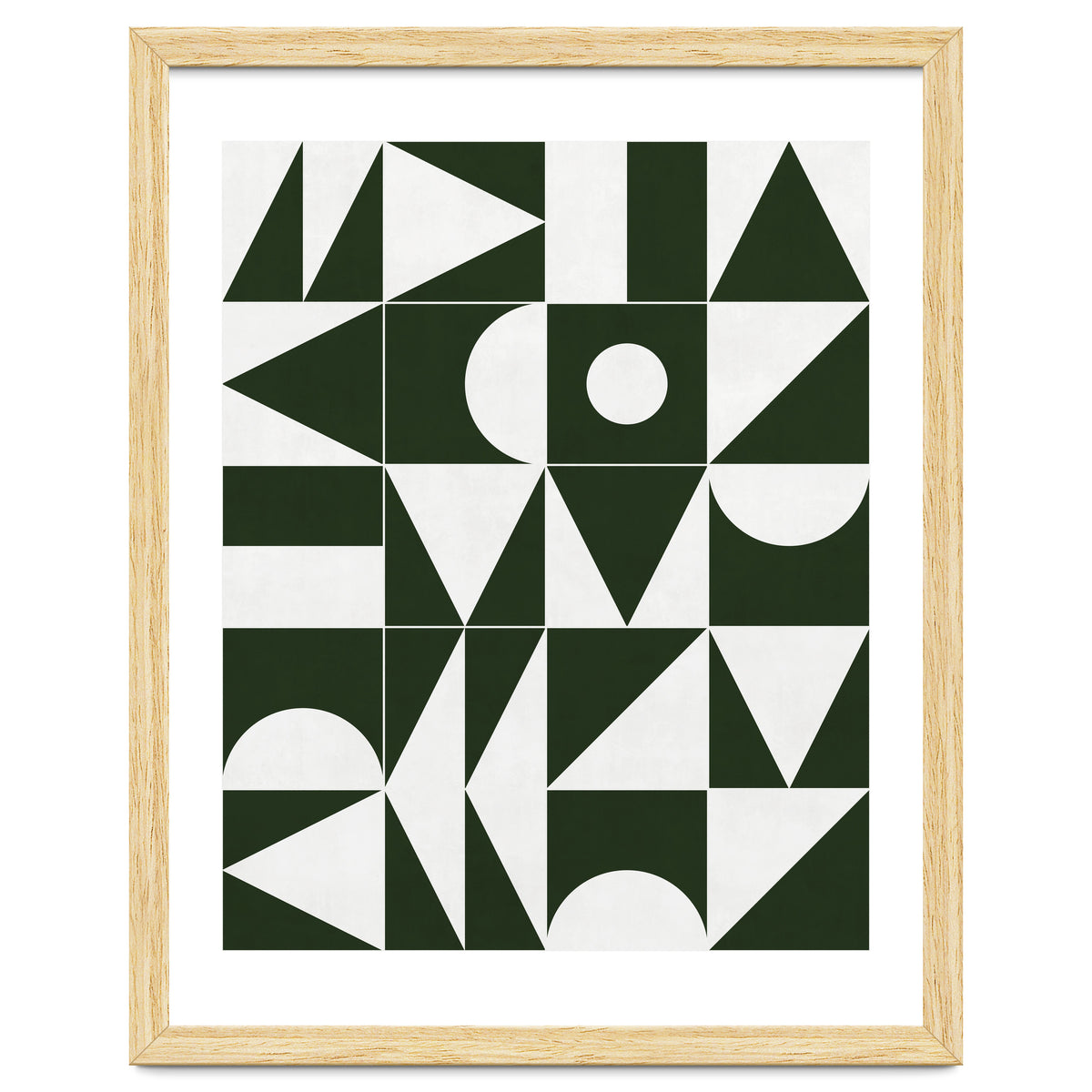 My Favorite Geometric Patterns No.15 - Deep Green