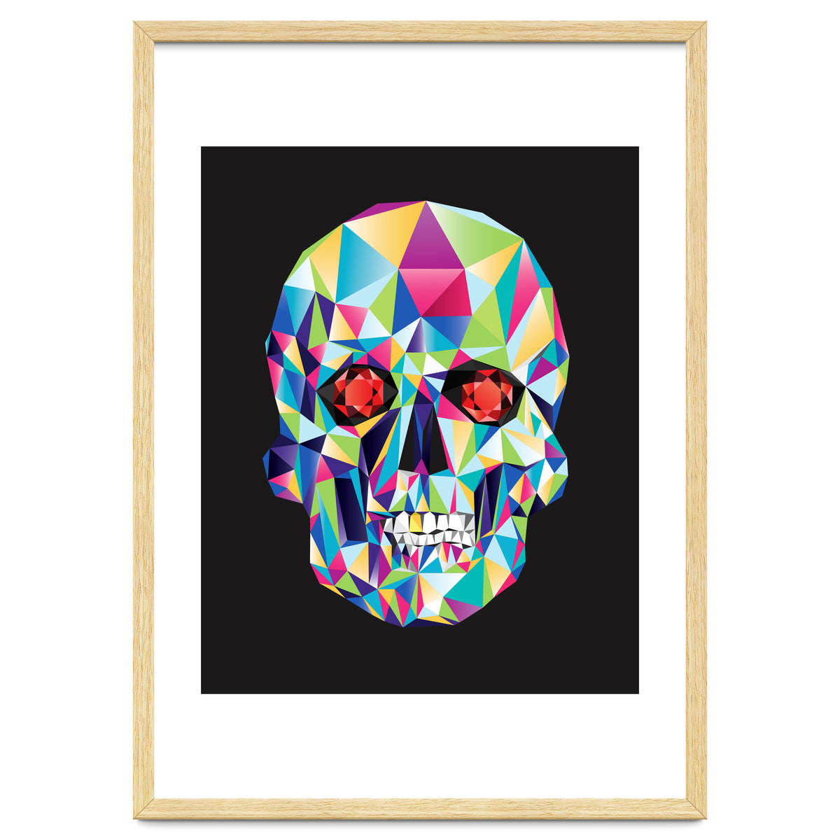 Geometric Candy Skull