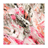 Candy Modern Pink Salmon Black Grey Acrylic Brushstrokes (Print Only) thumbnail