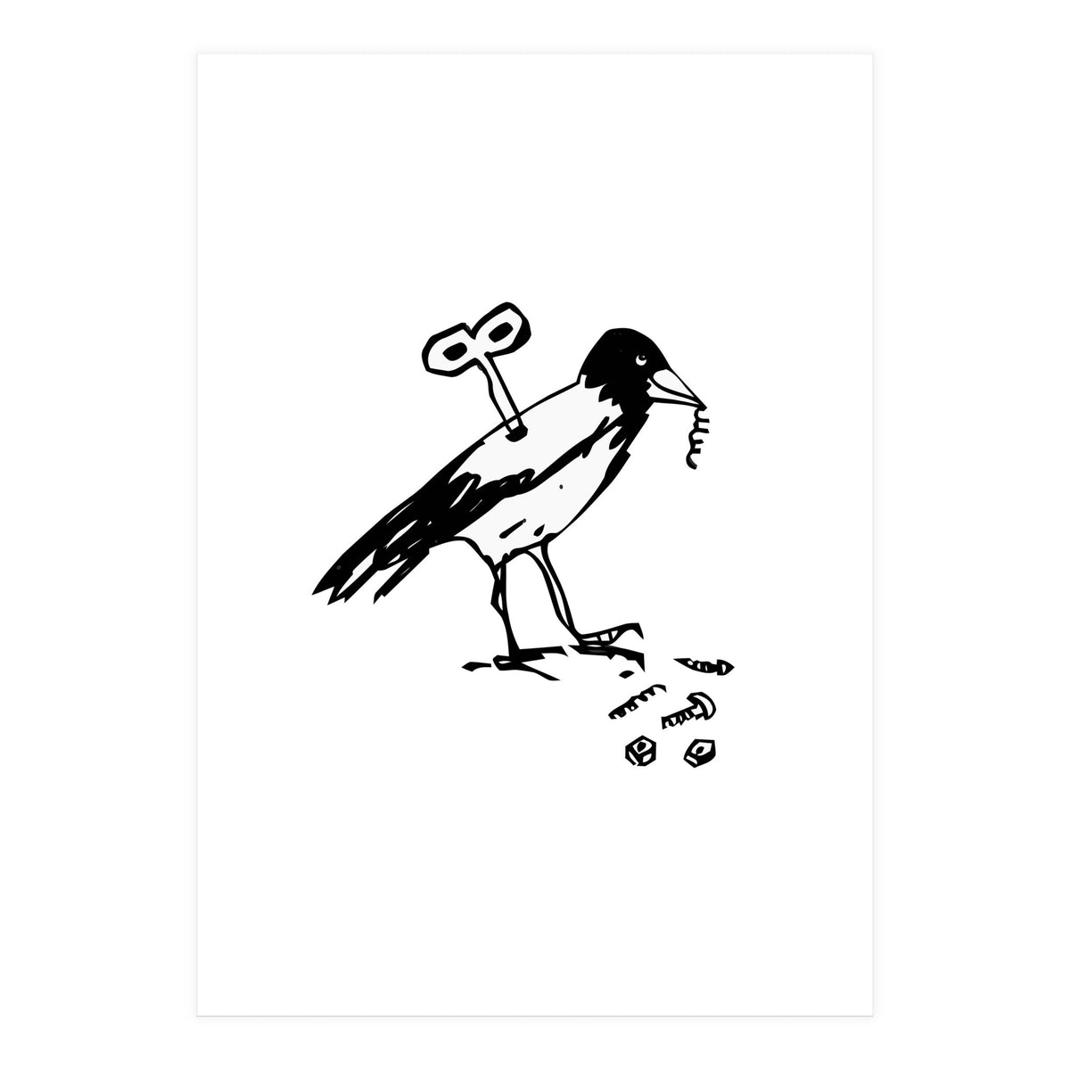 Mechanical Crow (Print Only)